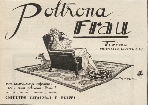 Pubblicita 1925 poltrona frau - 1925,