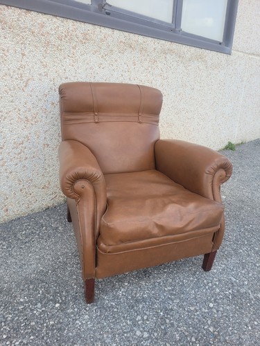 Poltrona vintage ecopelle - poltrona,